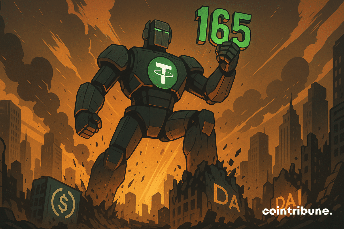 Tether reaches 165 billion and shakes the Stablecoins market
